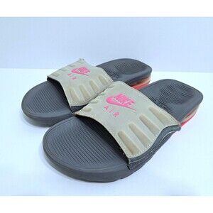 Nike Air Max Women's 6 Camden Slides Grey Pink Blast BQ4633-002 Sandals Miami